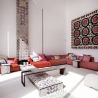 Элементы декорирования комнаты в марокканском стиле