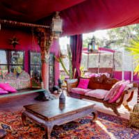 Марокканский стиль в оформлении двора частного дома