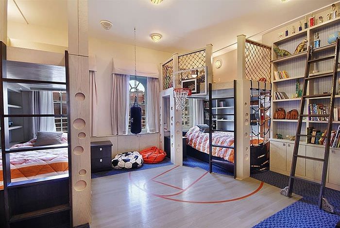 Оформление комнаты для юного баскетболиста