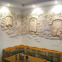 Декорирование стен фактурной штукатуркой