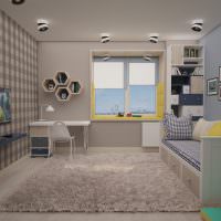 Интерьер детской комнаты в серых оттенках