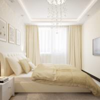 Дизайн спальни в бежевых тонах