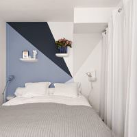 Дизайн узкой спальни в стиле минимализма