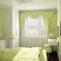Зеленый цвет в дизайне спальни
