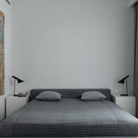 Серый текстиль в оформлении спальни