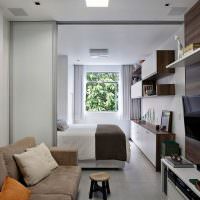 Дизайн квартиры студии вытянутой формы