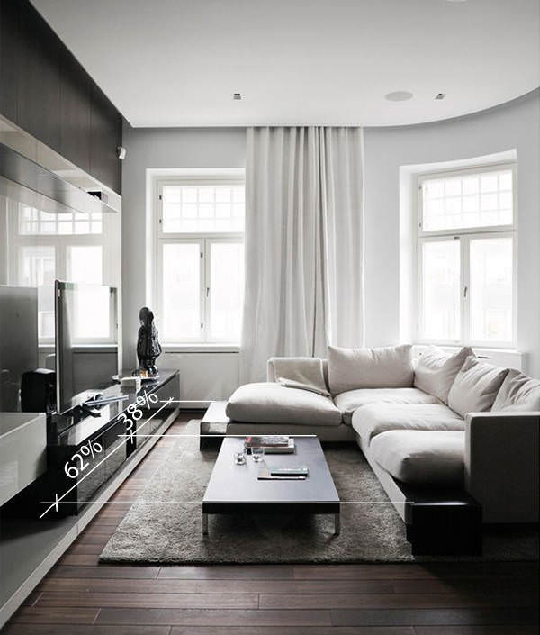 Идеальные размеры дивана и журнального столика