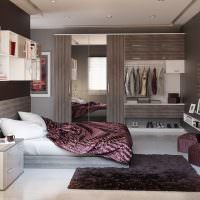 Дизайн спального помещения в стиле модерн