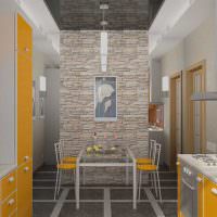 Желтый цвет в дизайне кухни