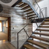 Дизайн маршевой лестницы в частном доме