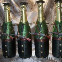 Декорирование шампанского в военной тематике