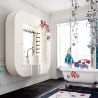 Дизайн ванной комнаты в стиле китч