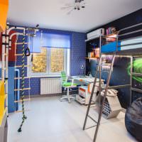 оформление интерьера детской комнаты в космической тематике