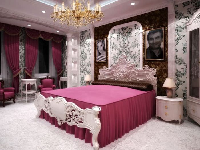 Дизайн спальни в стиле китч