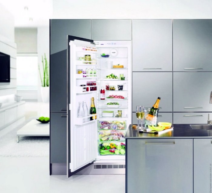 Встроенный модель холодильника.
