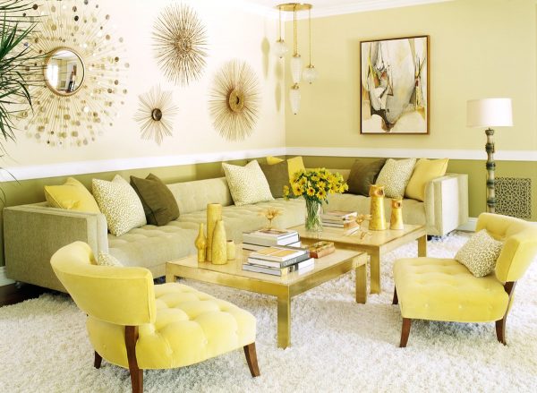 Приятный солнечный желтоватый оттенок добавит немного цвета и ярких красок в любое помещение. 