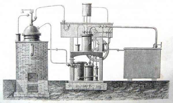 В 1874 году К.Линде изобрел первую холодильную машину с одним компрессором, устройство использовалось в сфере промышленности и для перевозки продуктов