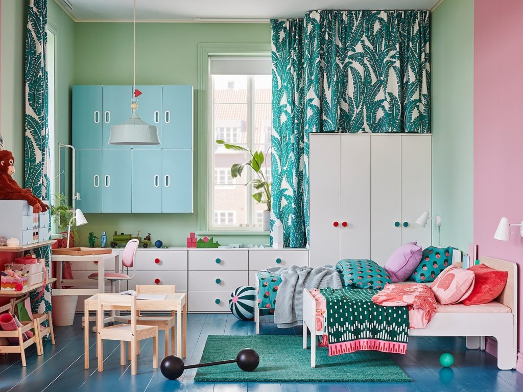 O cameră pentru copii așa cum a fost imaginată de designerii IKEA.